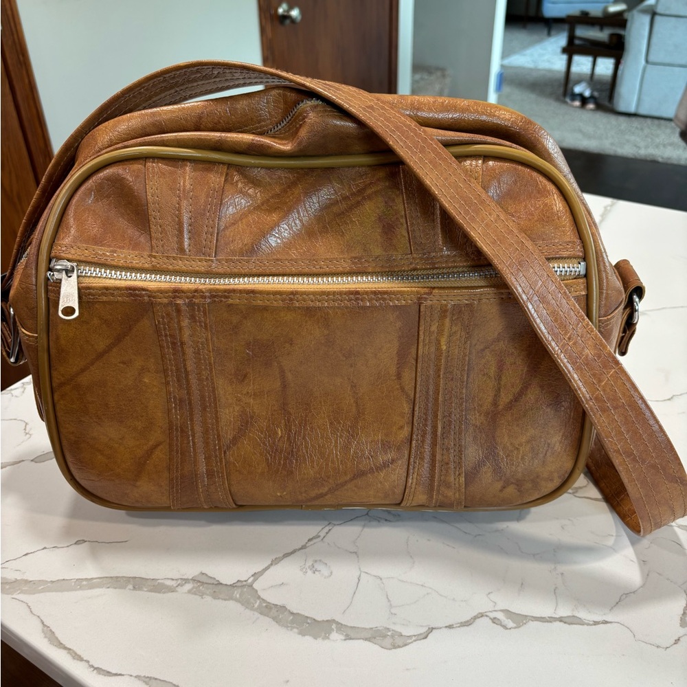 American Tourister Tan Messenger Bag with Adjustable Strap